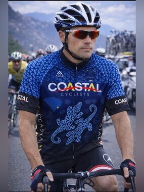 Elevate Sport Men's 2XL Short Sleeve Cycling Jersey - Blue